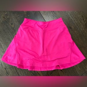 Neon pink tennis skirt